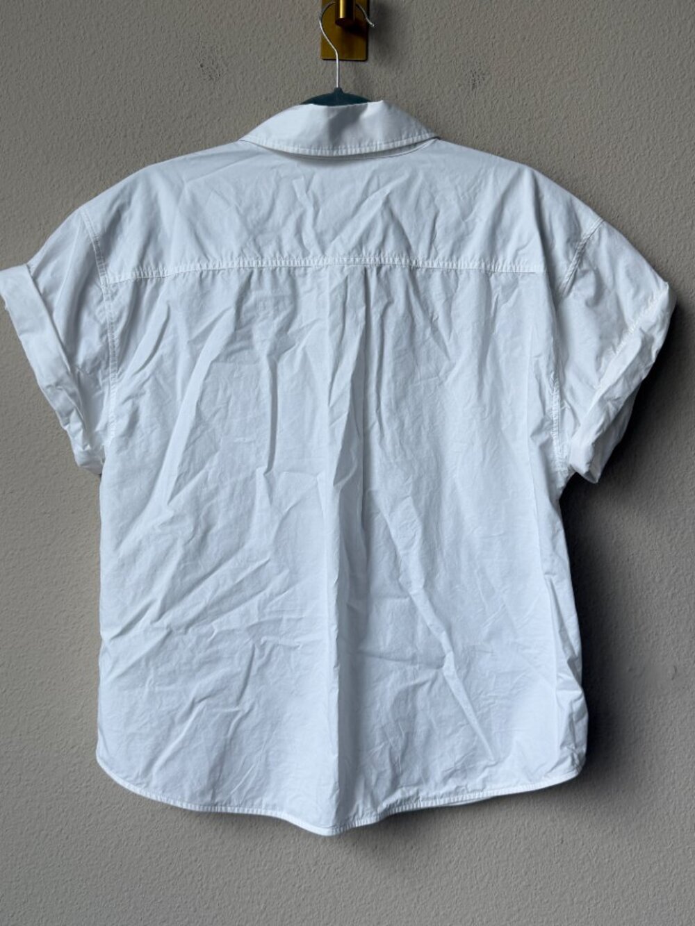 FRAME White Organic Cotton Button-Up Shirt Size M - Picture 3 of 6